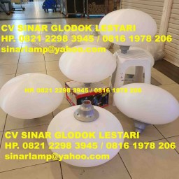 Lampu Taman Bulat Oval E27 Diameter 50cm